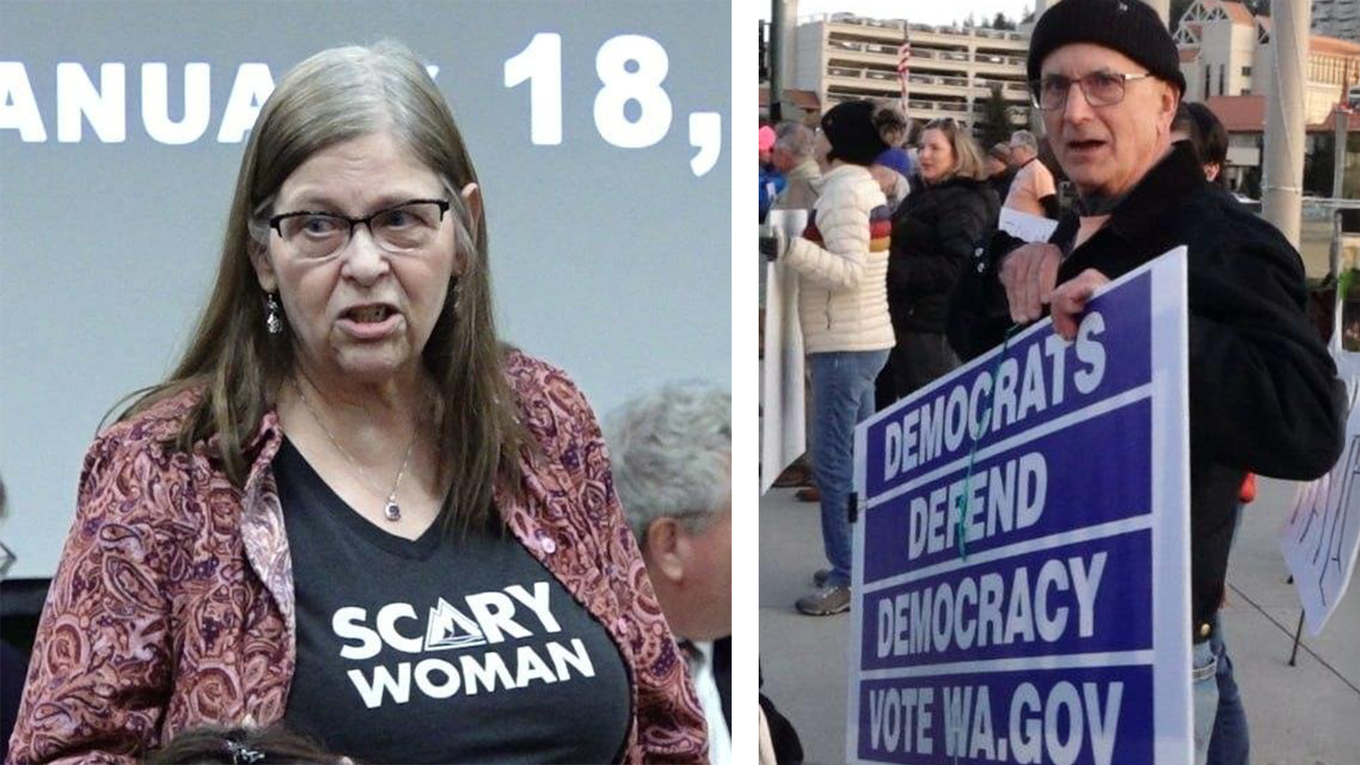   Deborah Rose  (left)  Evan Koch  (Right) 