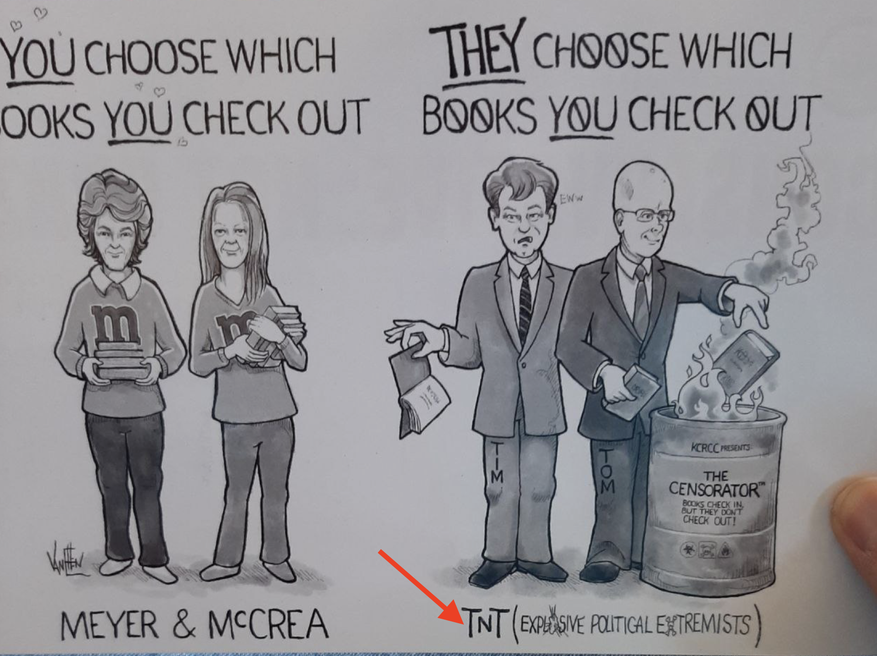  An example of M&M’s dishonest campaign material. 