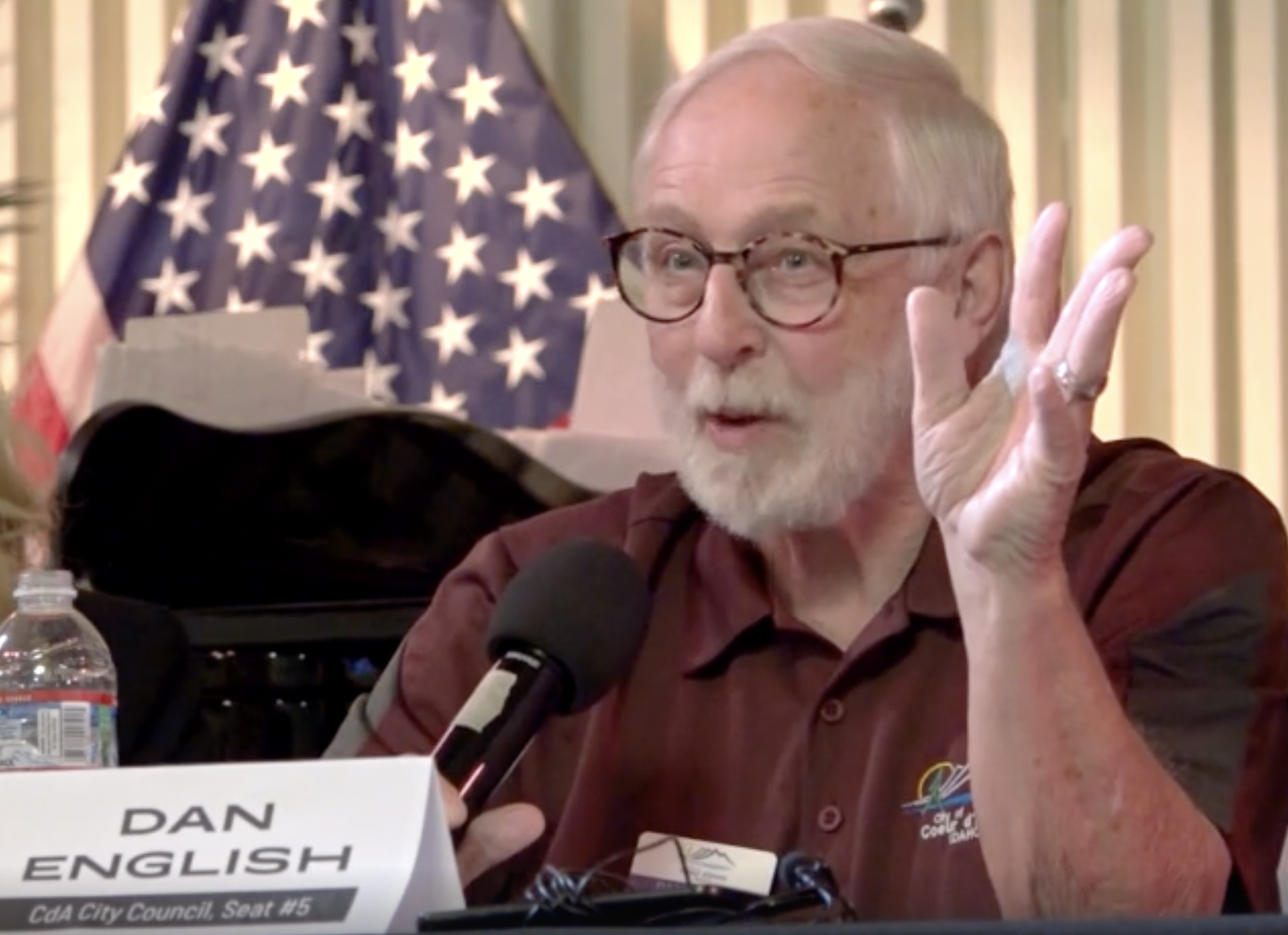 Incumbent Coeur d’Alene city councilor Dan English deflects blame for 5G onto state and federal officials.