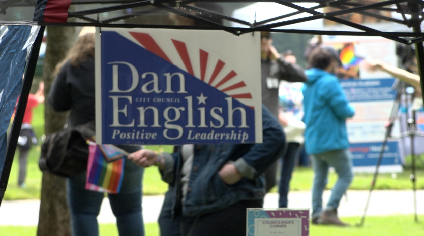 City Councilor Dan English’s booth at Pride In The Park 2022