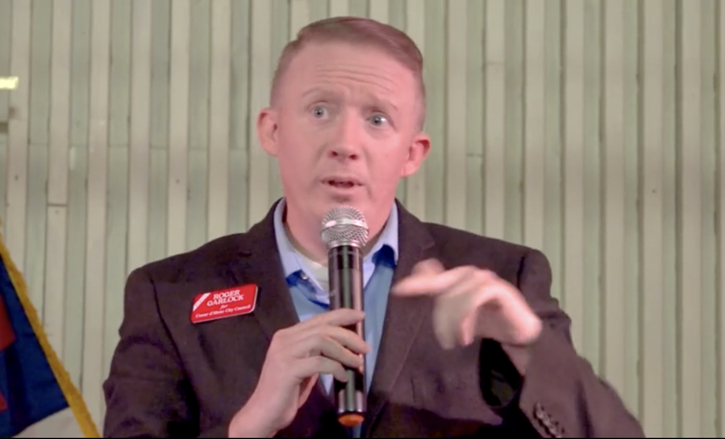 Roger Garlock, conservative city council challenger for Coeur d’Alene, asserts, “ it’s time to elect somebody with the public.”