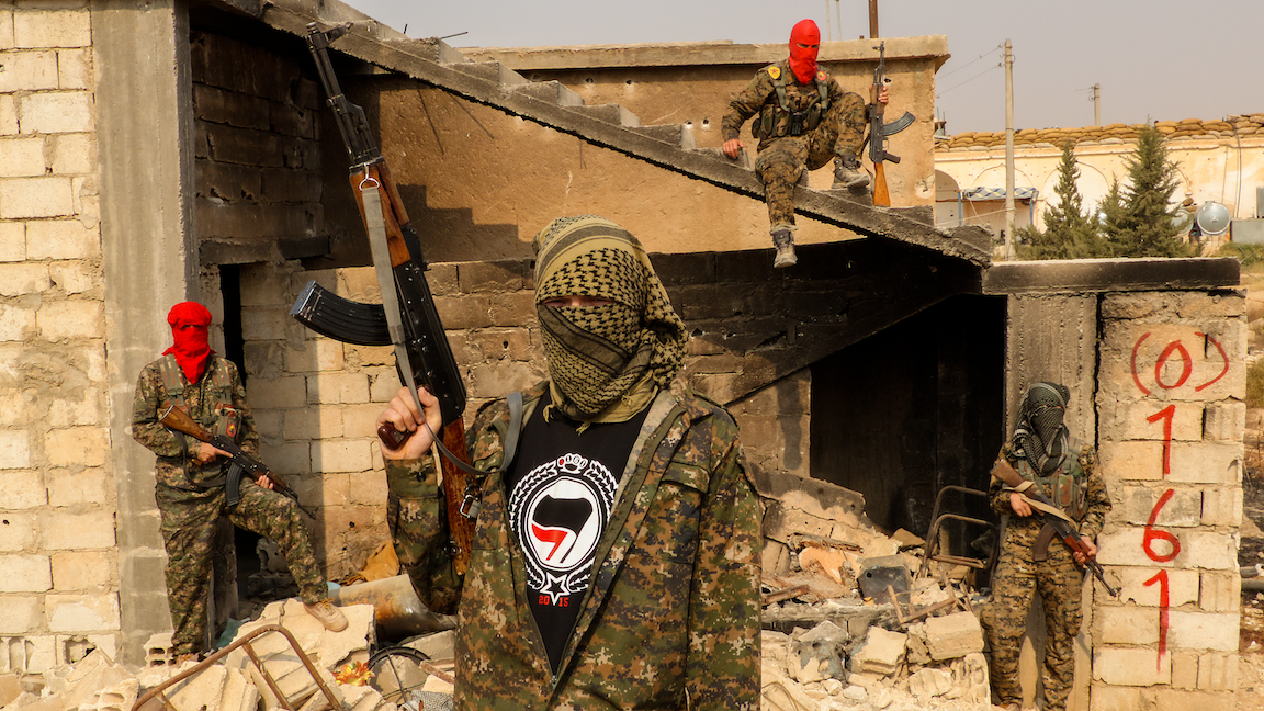 Antifa Terrorists Fighting Alongside “Moderate” Rebels In Syria - 2017