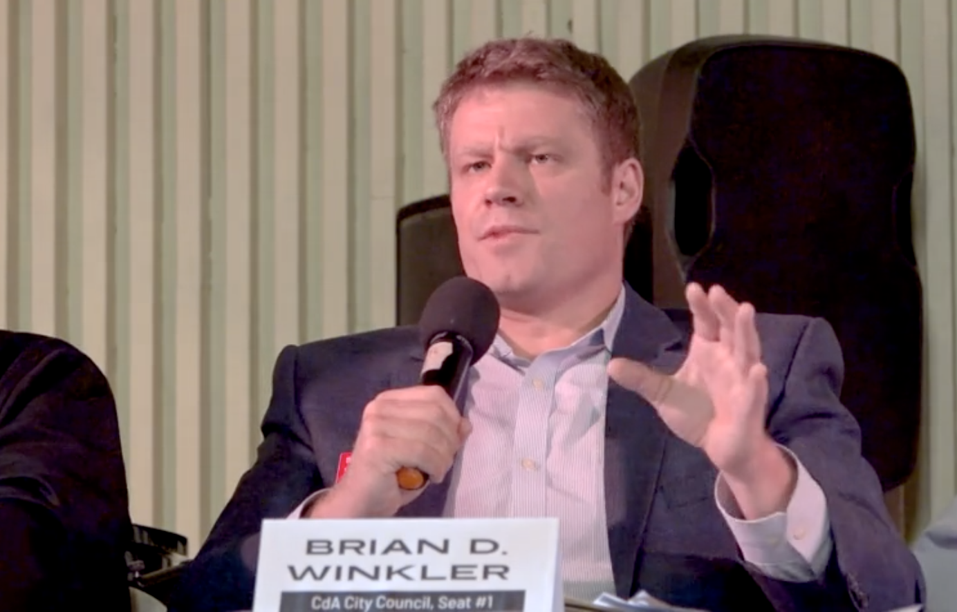 Coeur d’Alene city council conservative challenger Brian Winkler lists the health effects of RFR exposures
