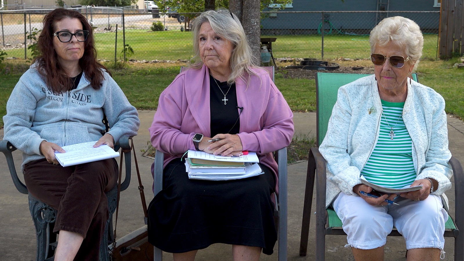 From left: Lorraine Small, Lynette Wayland and Karla Harlan during a recent interview